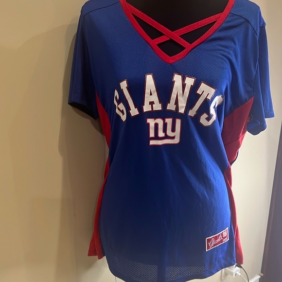 NFL official team apparel GIANTS 💙❤️ sexy criss cross jersey - Picture 1 of 4